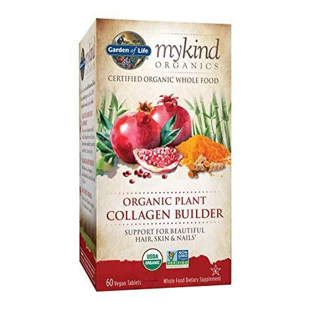 Mua Garden of Life mykind Organic Plant Collagen Builder - Vegan Collagen  Builder for Hair, Skin and Nail Health, 60 Tablets *Packaging May Vary*