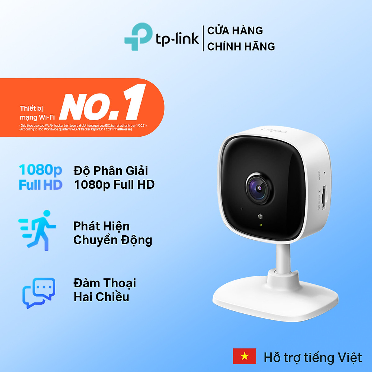 Camera WiFi Thông Minh TP-Link Tapo C100 An Ninh Cho Gia Đình - Hàng Chính Hãng