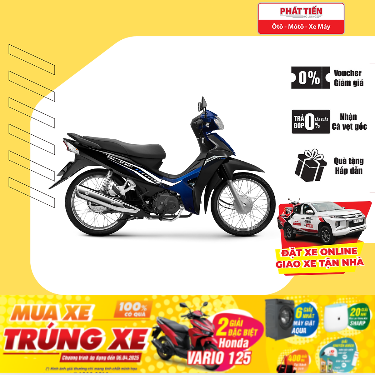 Xe Máy Honda Blade 2023 - Phiên Bản Tiêu Chuẩn