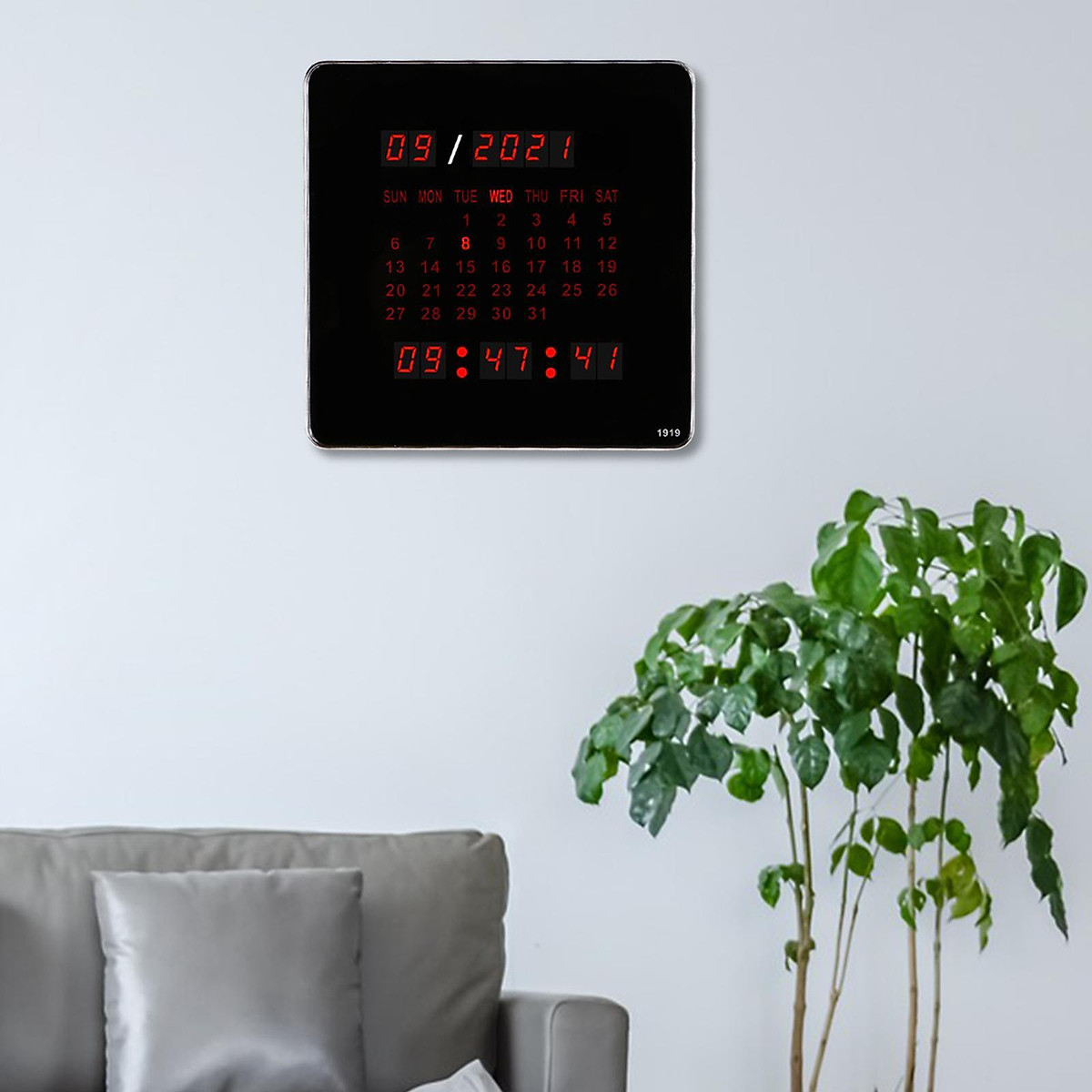 Mua Digital Wall Clock Calendar Desk Clock for Living Room Study Room Home tại Magideal