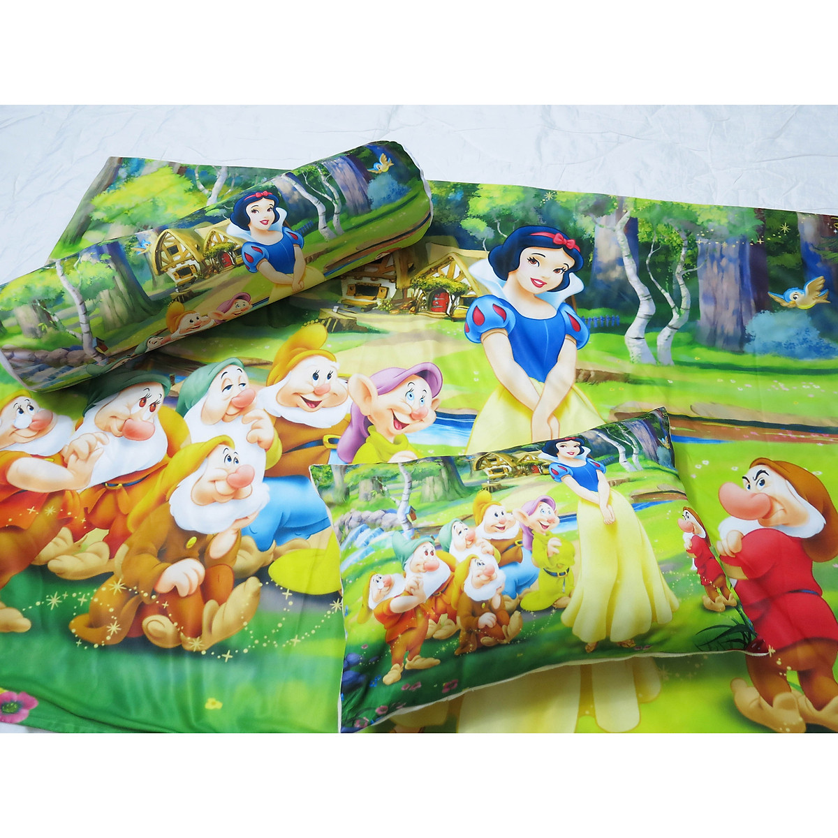 Bộ chăn gối hình Bạch Tuyết cho bé 3-5 tuổi - Bộ chăn gối cho bé