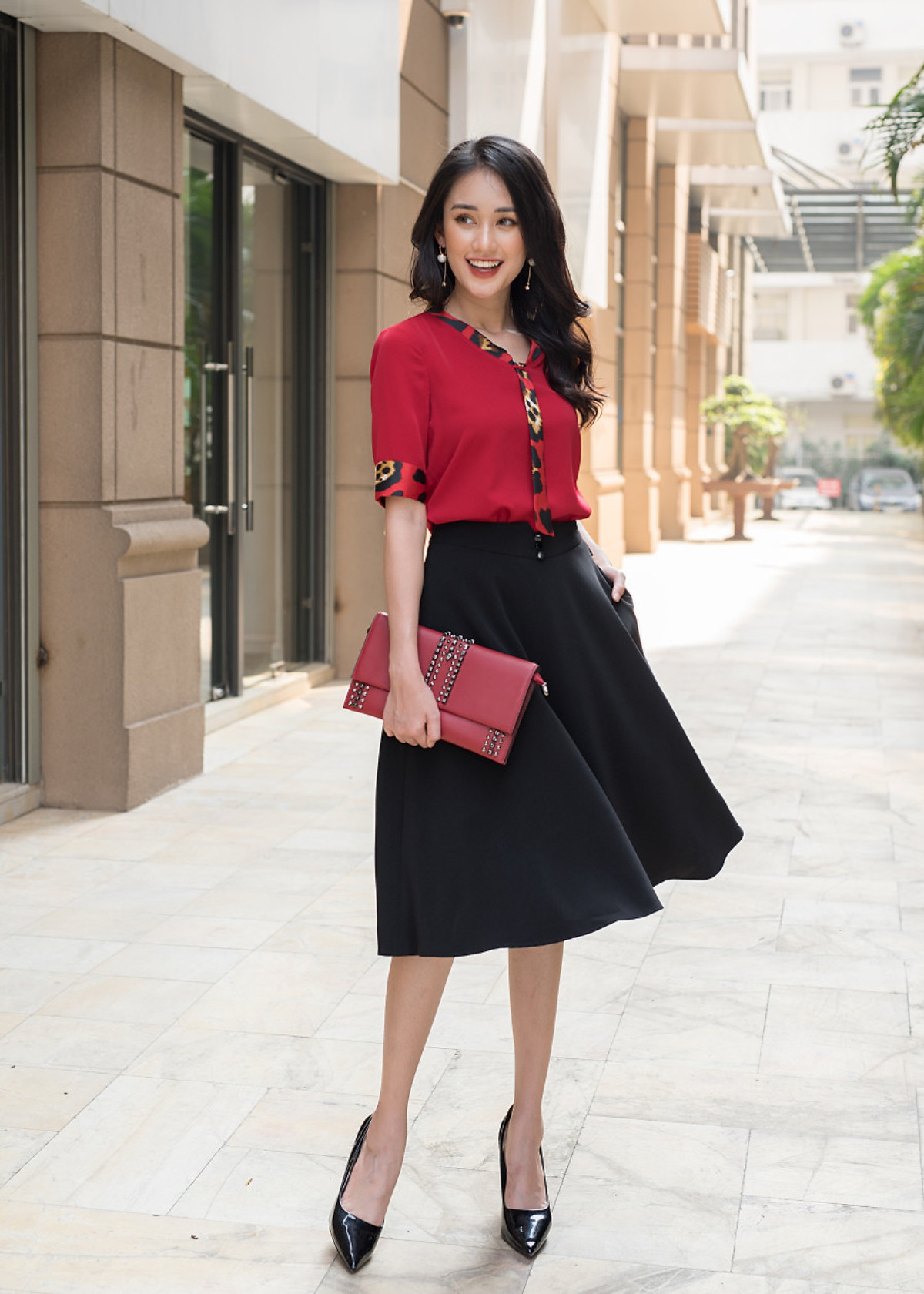 Rosy Pleated Dress  OLV Boutique