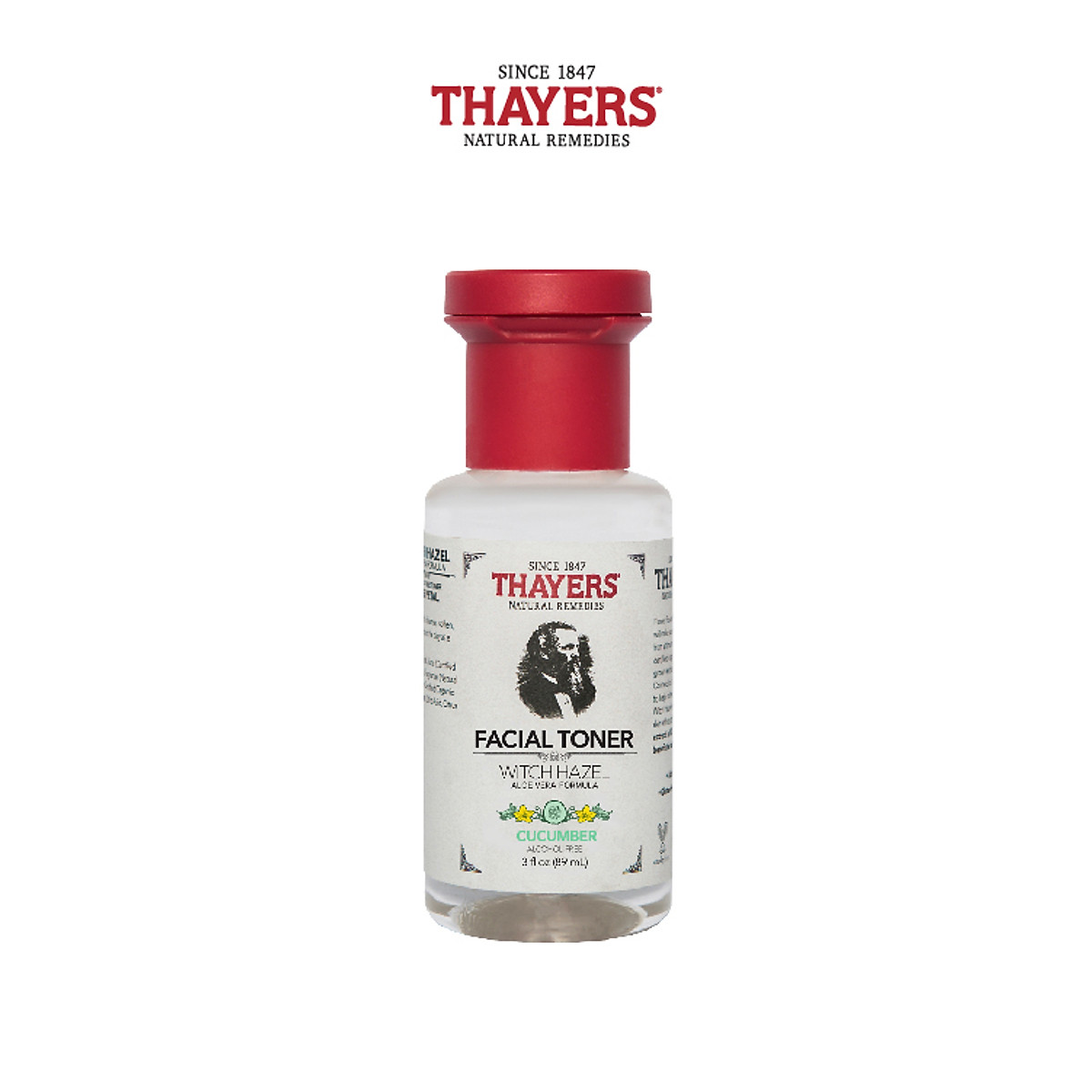 Nước hoa hồng không cồn THAYERS - Hương dưa chuột - Travel size 89ml
