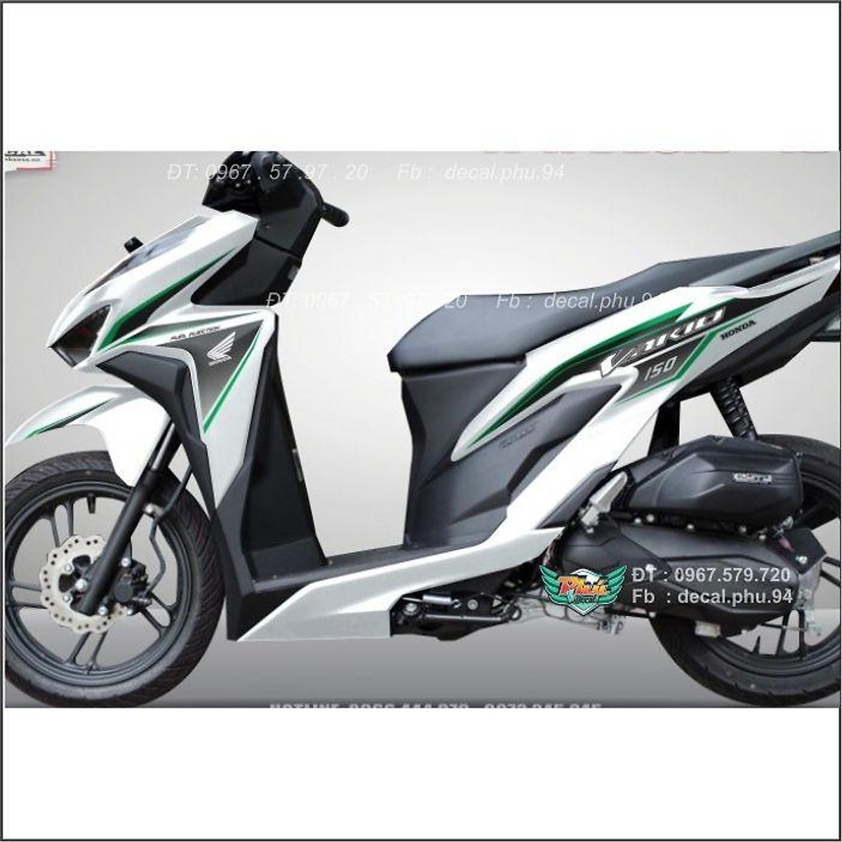 Tem Rời Honda Vario 150 Trắng Đen Đời Xe 20182020  Shopee Việt Nam