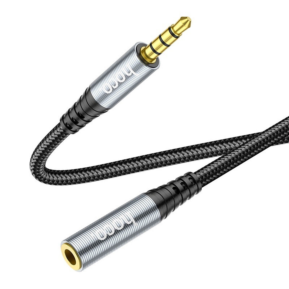 Dây Cáp Nối Dài Âm Thanh 3.5mm Dài 1M AUX001-BK Loa Tai Nghe - Hàng Chính Hãng