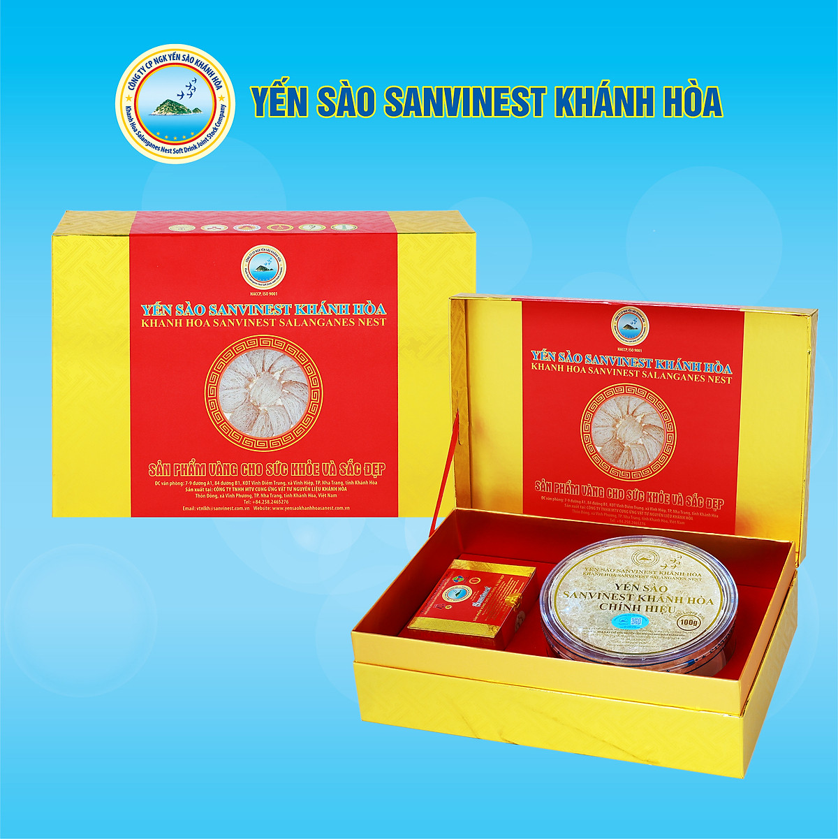 Yến sào Sanvinest Khánh Hòa chính hiệu tinh chế 100g - V510