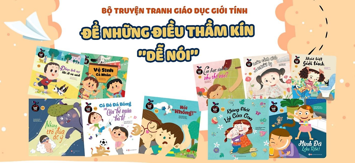 Bộ sách GIÁO DỤC GIỚI TÍNH - Cứu cánh của các bậc phụ huynh. Tặng sổ tay mini dễ thương