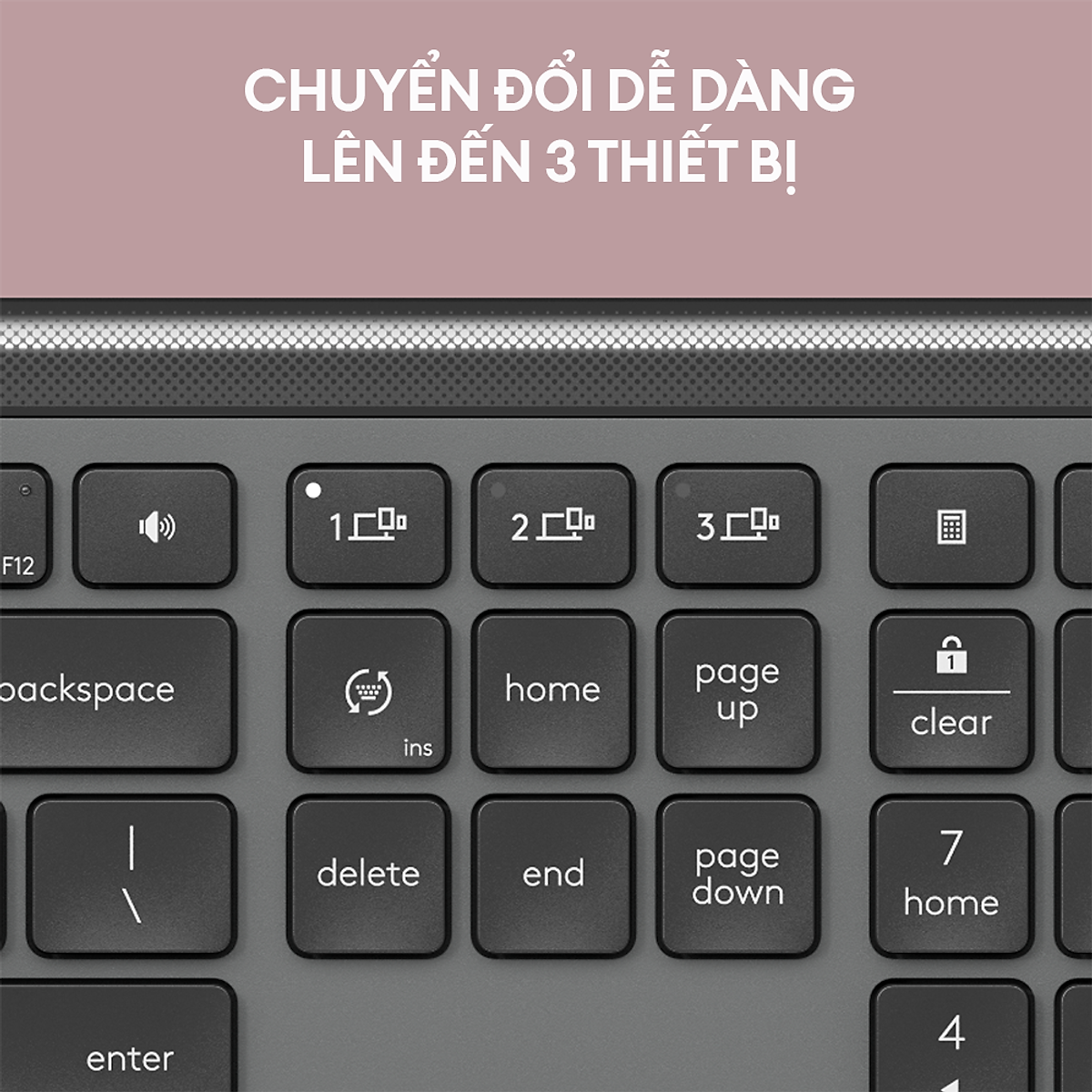 Bàn phím không dây mỏng Logitech Signature K950 - Hàng Chính Hãng
