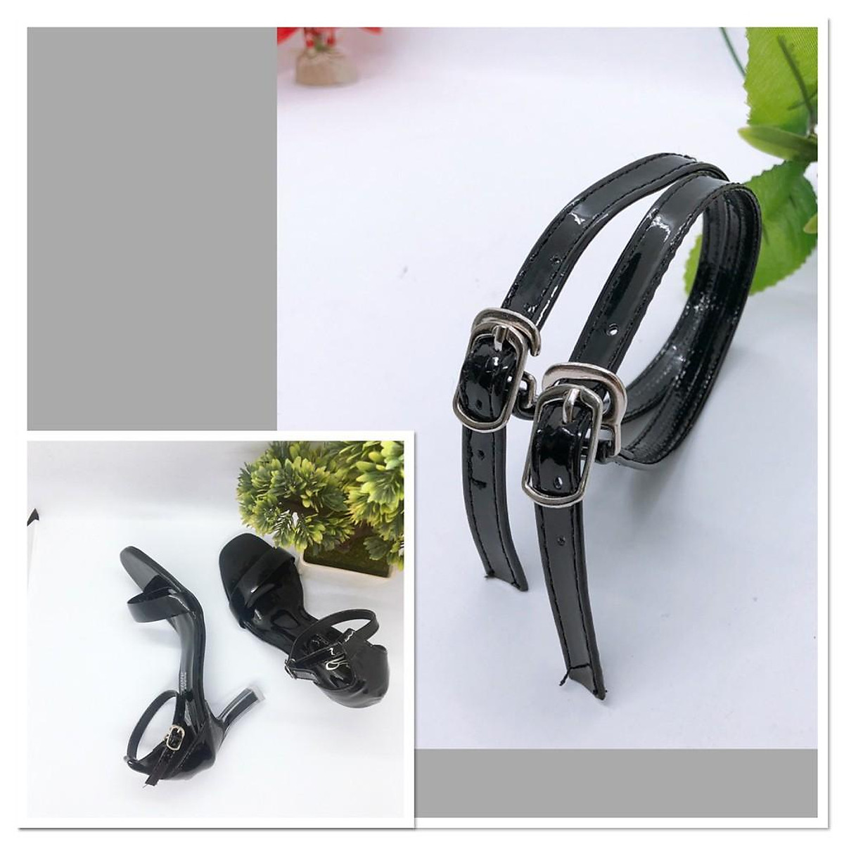 Hàng y hình Phụ Kiện dây giày nữ da bóng ( 1 đôi ) T&T