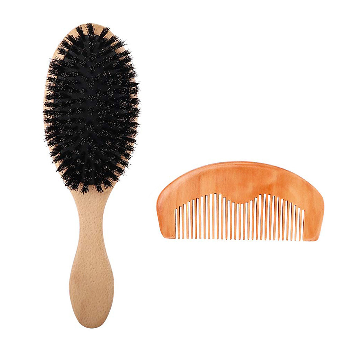 Mua Hair Brush Set with Wooden Comb Natural Soft Hair Brushes for Straightening Massage Comb Anti-Static Hair Styling Mua Hair Brush Set with Wooden Comb Natural Soft Hair Brushes for Straightening Massage Comb Anti-Static Hair Styling