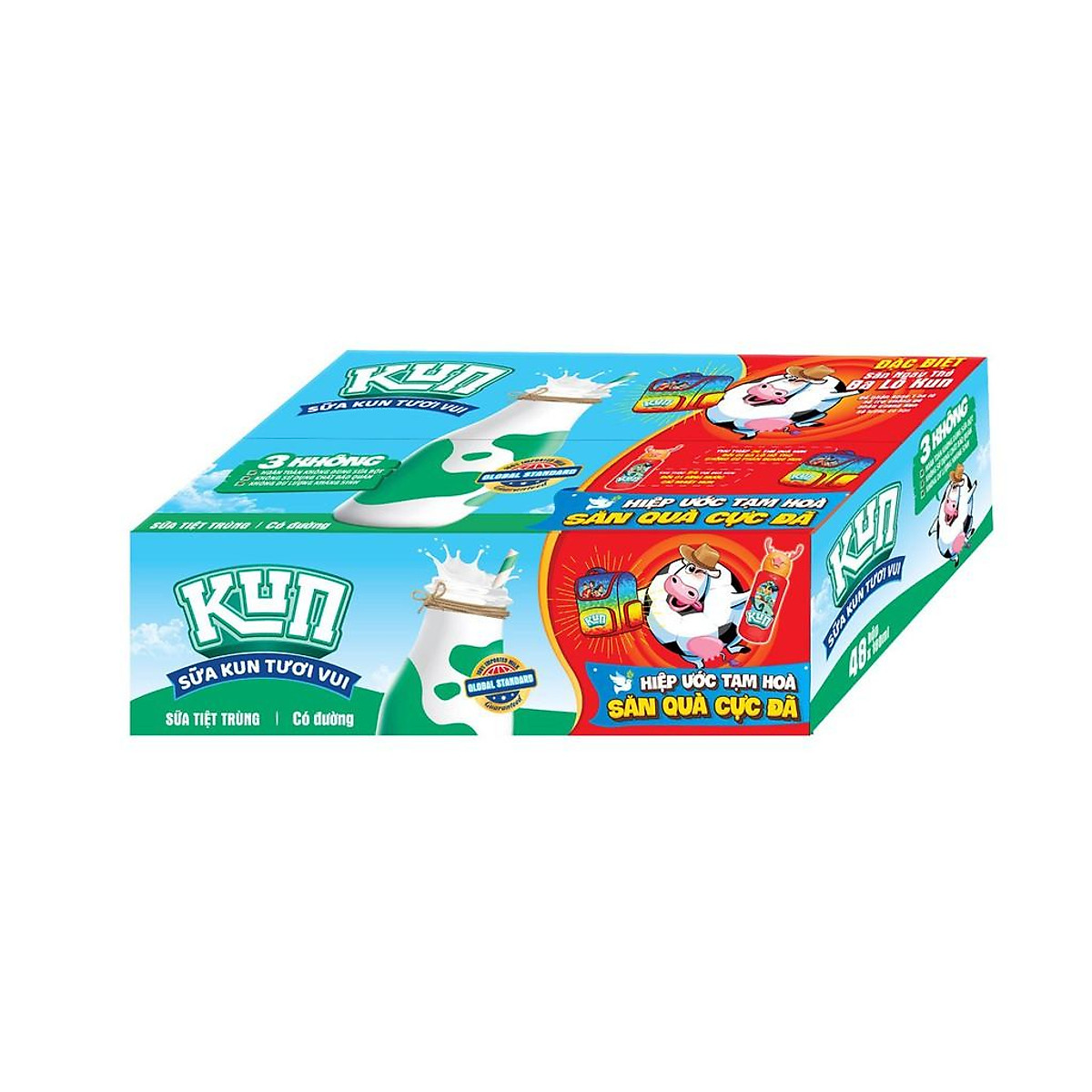 Sữa Kun tươi vui đường thùng 48 hộp: Bạn muốn cung cấp dinh dưỡng và sự vui vẻ cho bạn lành của mình? Hãy chọn Sữa Kun tươi vui đường thùng 48 hộp - một đợt chất lượng, dung tích và hương vị.