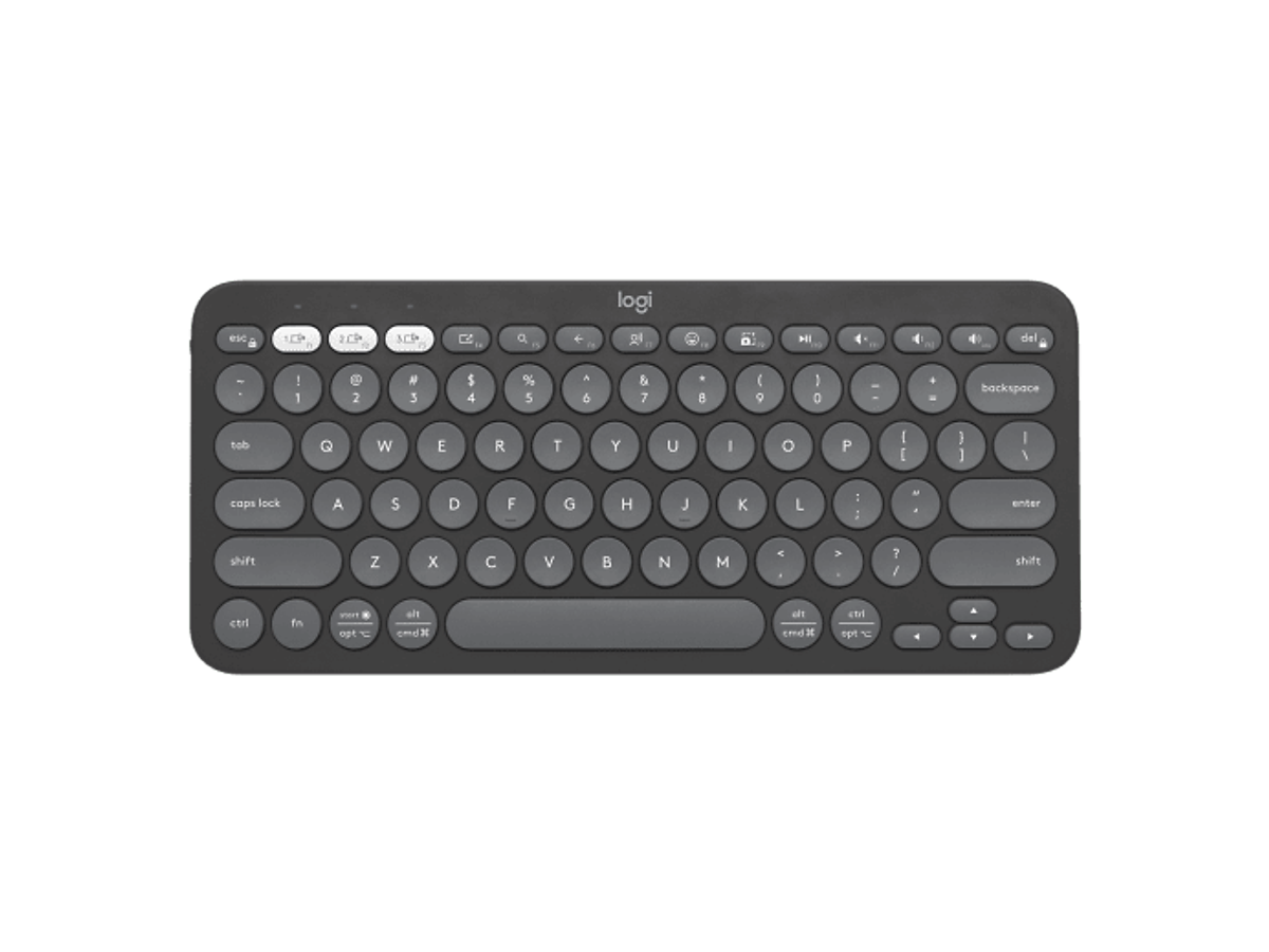Bàn Phím Không Dây Logitech PEBBLE KEYS 2 K380S | Silent | kẾT NỐI Bluetooth - Hàng Chính Hãng