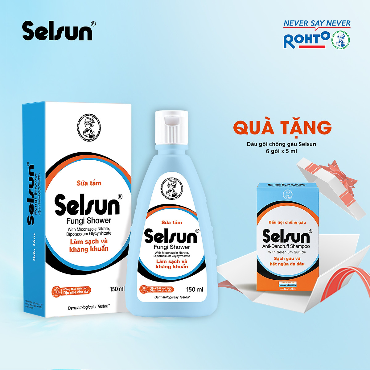 Sữa Tắm Selsun Fungi Shower 150 ml