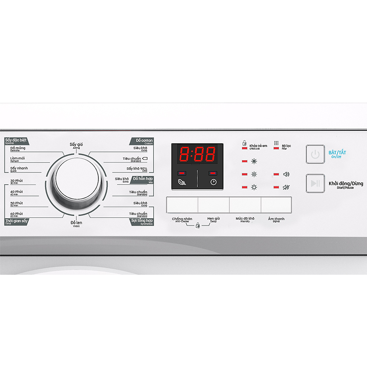 Máy sấy quần áo Casper 7.2 kg TD-72VWD - Hàng chính hãng [Giao hàng toàn quốc]