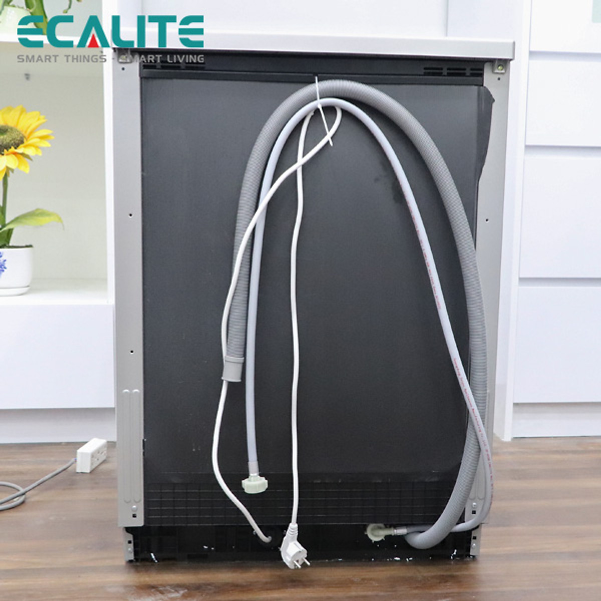 Máy Rửa Chén Độc Lập Ecalite EDW-SMS6015AS - 14 Bộ - 8 Chương Trình Rửa - Tự Động Hé Cửa - Hàng Chính Hãng