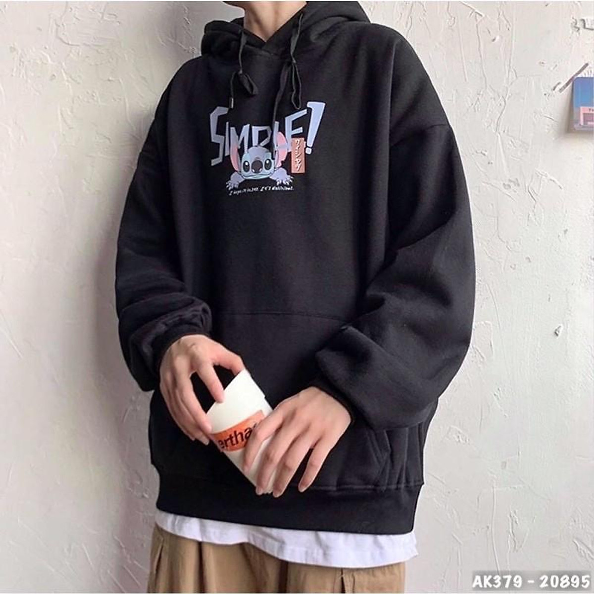 Áo Hoodie Nam Nữ Nỉ Bông Dày Dặn Form Rộng Siêu Đẹp , Nỉ Thun Cotton STICK 2 MẶT