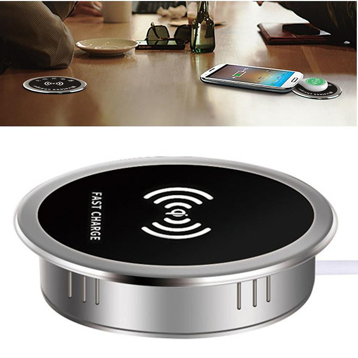 Mua Built in Desktop Device Fast Wireless Charger 15W Quick Charger   Embedded Type C Charger