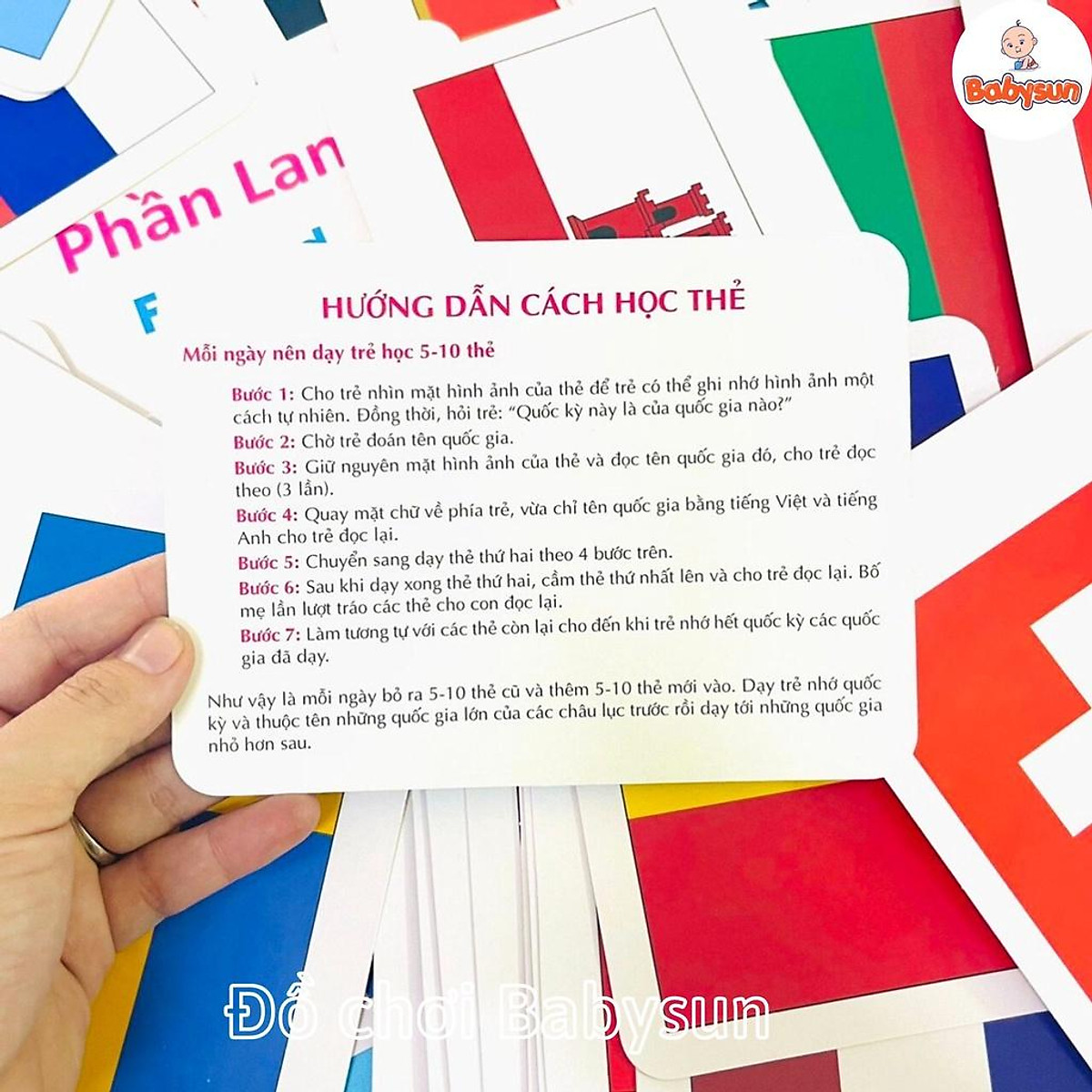 Bộ thẻ flashcard cờ các nước trên thế giới học thông minh cho bé ...