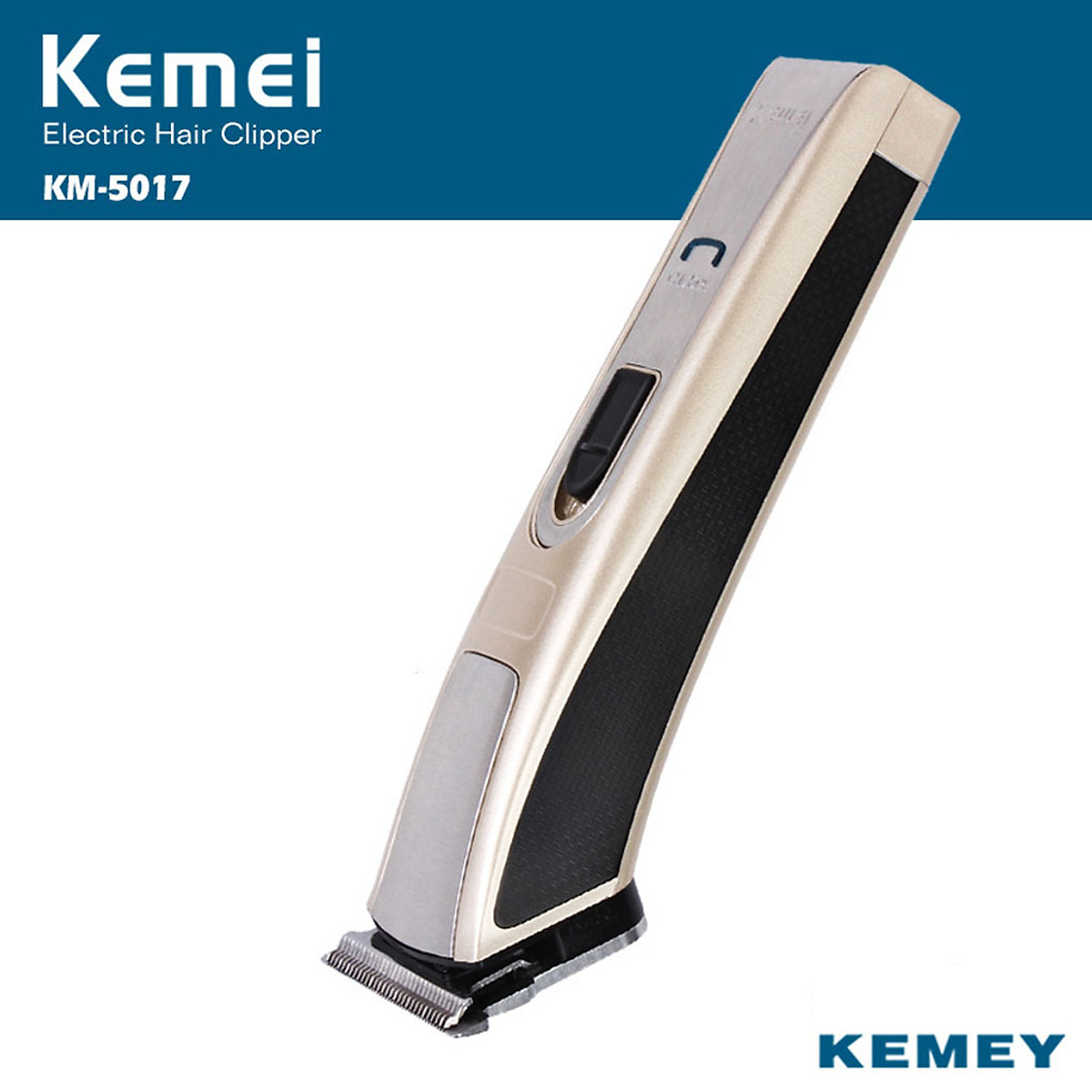 Tông Đơ Cắt Tóc Chuyên Nghiệp Kemei 5017, Công Suất 5W, Lưỡi Cắt Titatium, Động Cơ Hạn Chế Tiếng Ồn - Hàng chính hãng