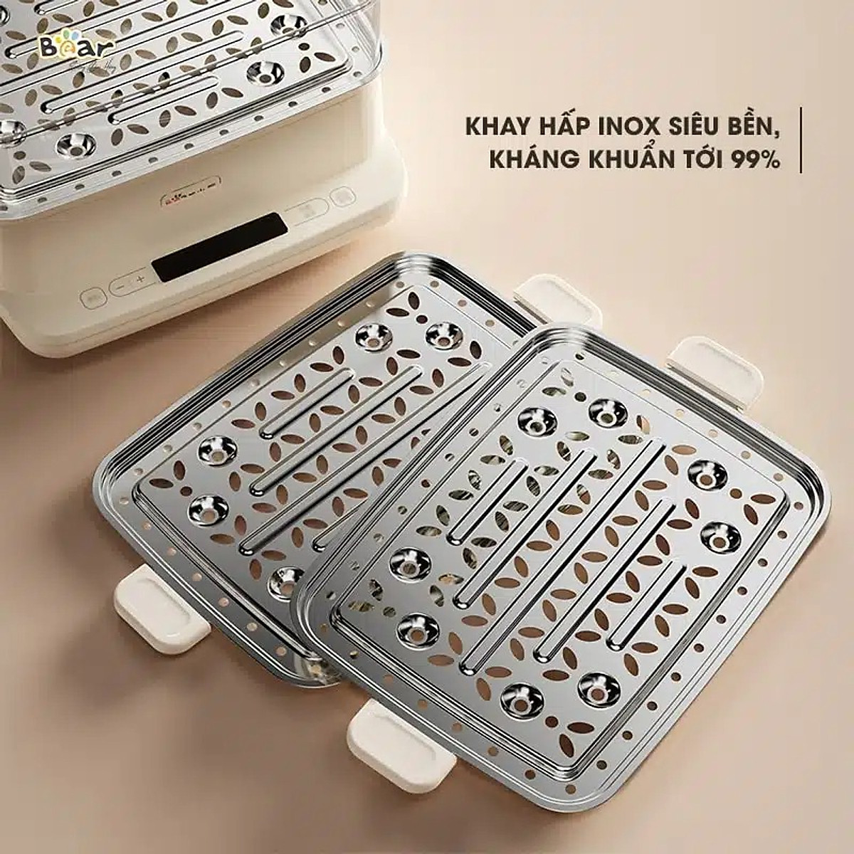 Nồi hấp 12 lít Bear SB-NH12L - Hàng Chính Hãng