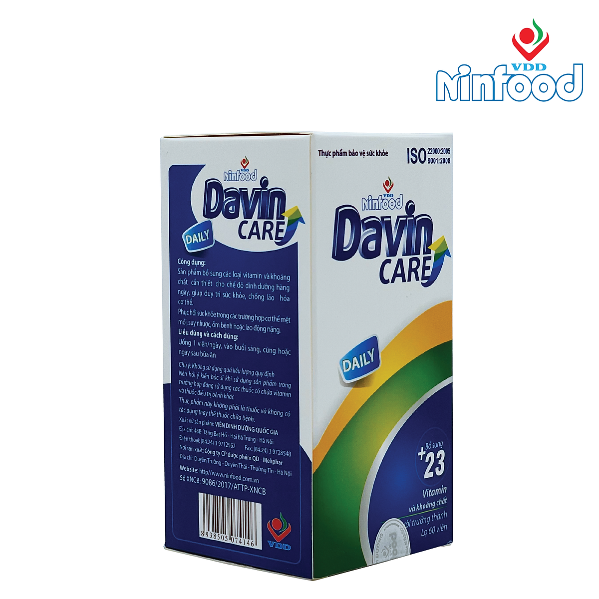 Davin care daily Vitamin và khoáng chất- Phục hồi sức khỏe- Viện dinh dưỡng quốc gia- Ninfood