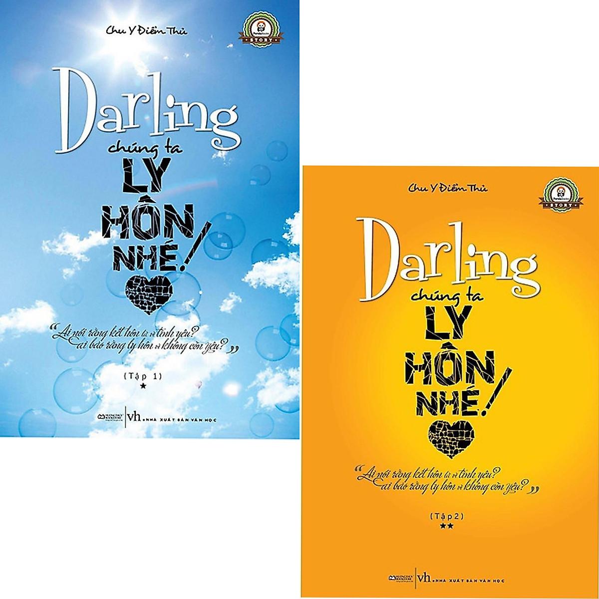 Combo 2 Cuốn Tiểu Thuyết Về Ngoại Tình : Darling Chúng Ta Ly Hôn Nhé! (Tập 1 + Tập 2) / Ai Bảo Cứ Ly Hôn , Thì Là Không Còn Yêu ?