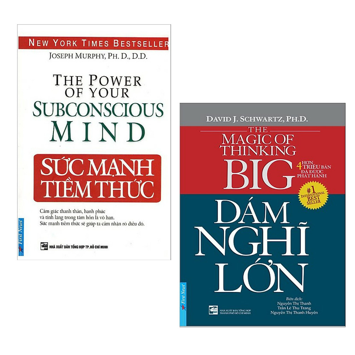 Combo Sách Kinh Tế Hay: Sức Mạnh Tiềm Thức + Dám Nghĩ Lớn - (Bộ 2 Cuốn Sách / Sách Bán Chạy / Tặng Kèm Postcard Greenlife)