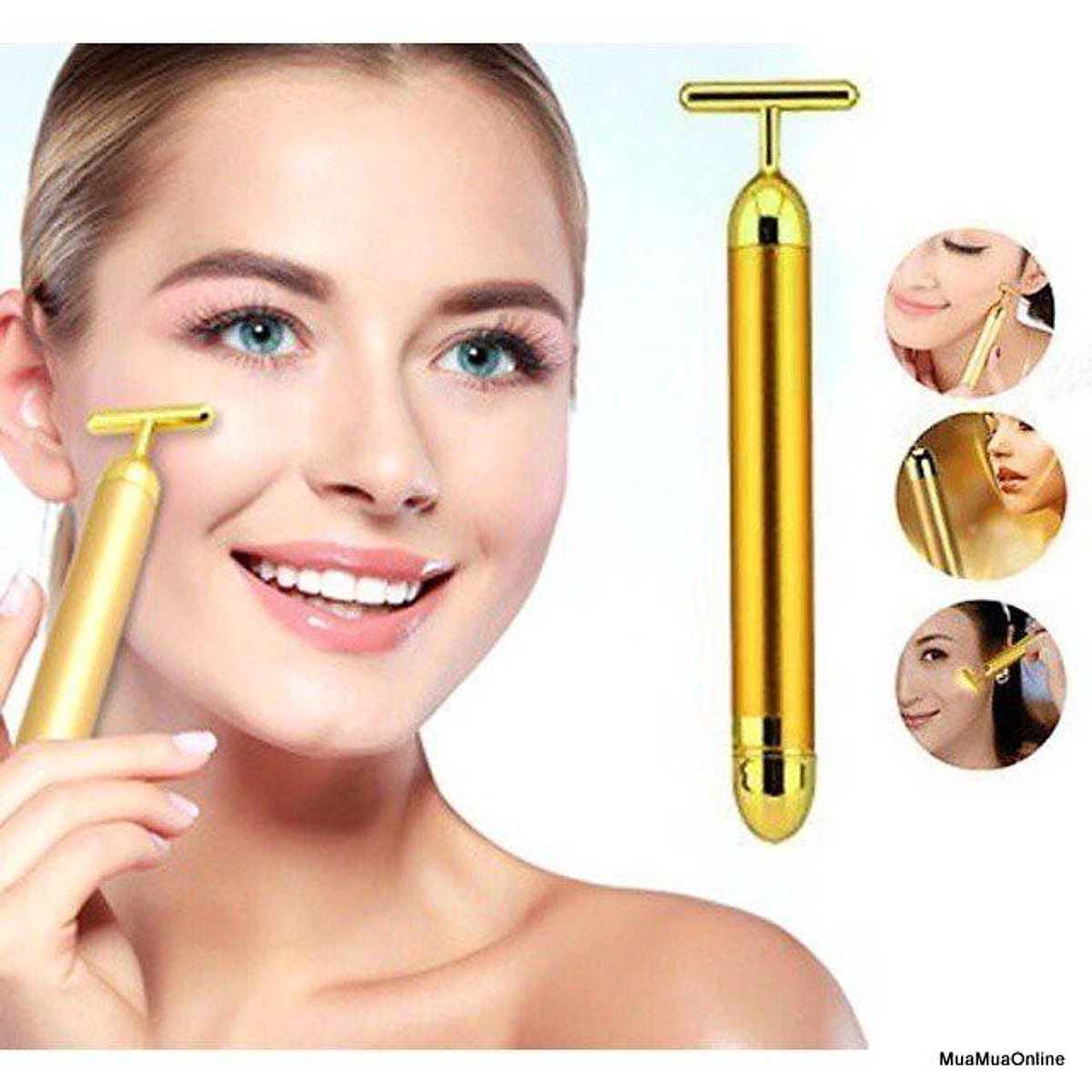 Máy Massage Mặt Energy Beauty Bar (Vàng) - Massage mặt