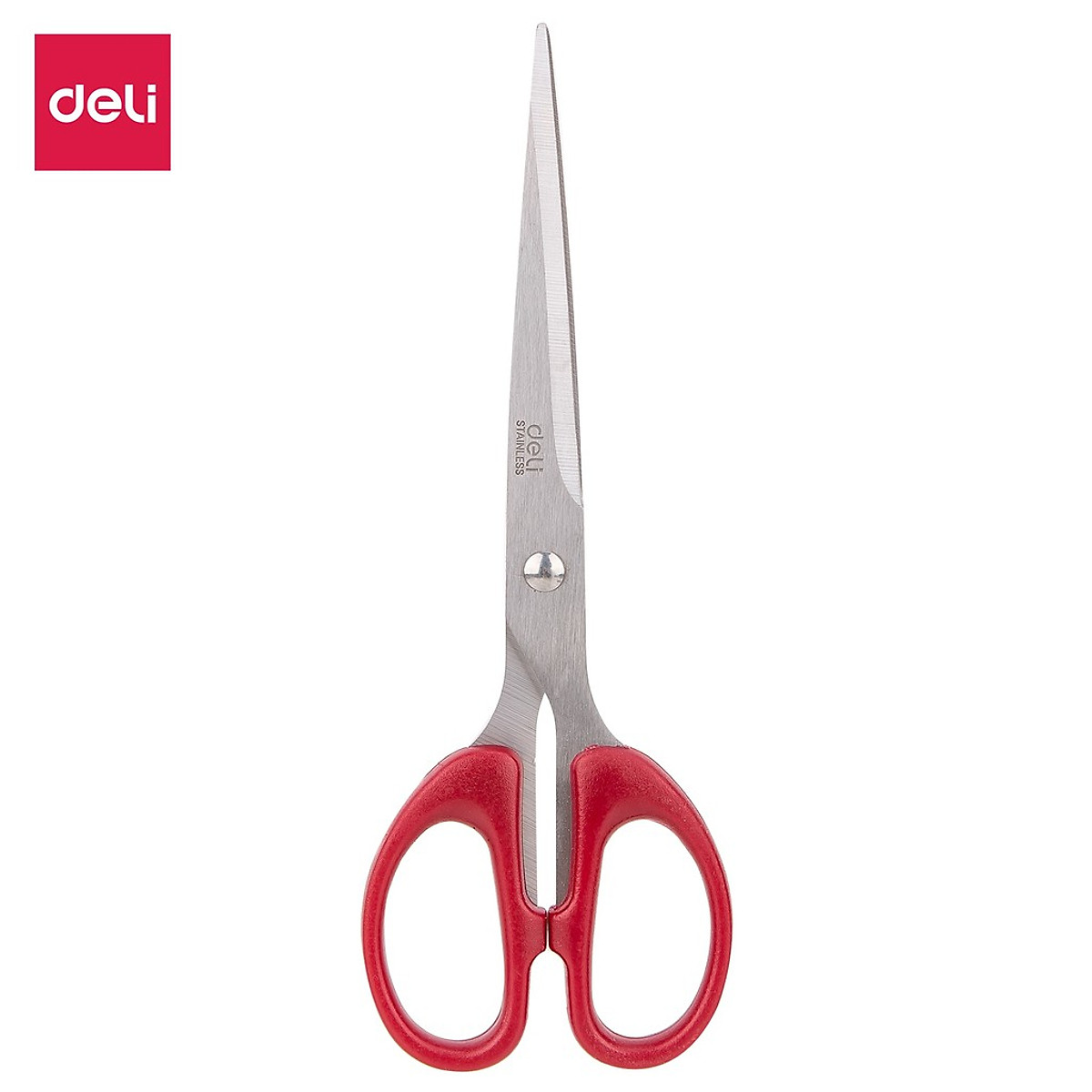 Kéo Văn Phòng 175Mm Deli - Đen/Đỏ - 1 Chiếc - E6009