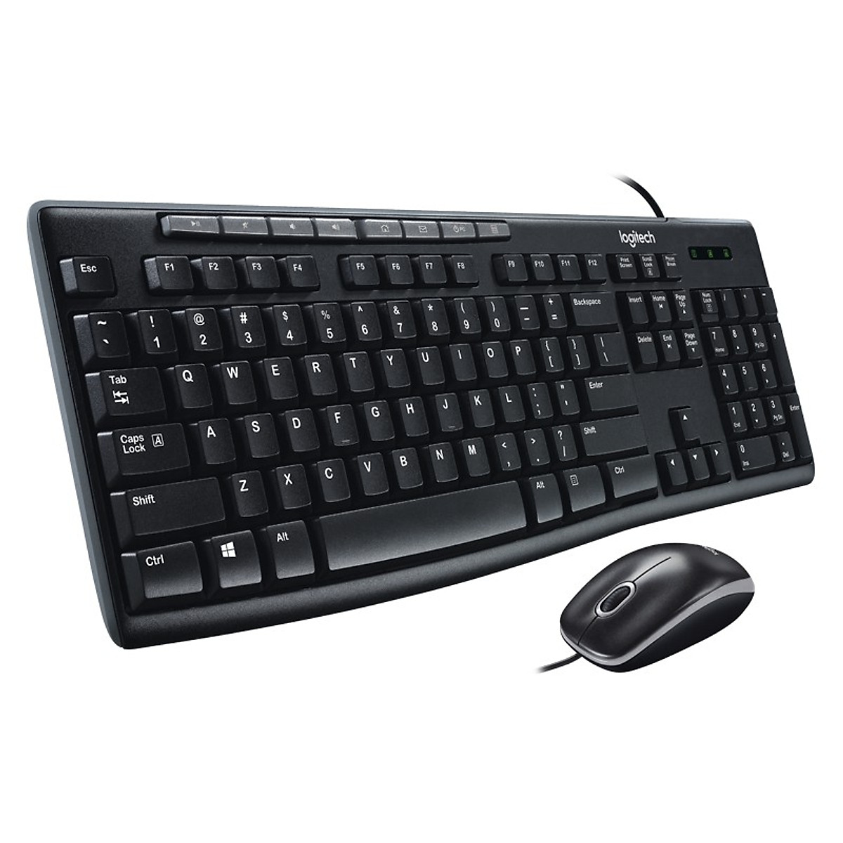 Bộ bàn phím chuột Logitech MK200 - Hàng Chính Hãng