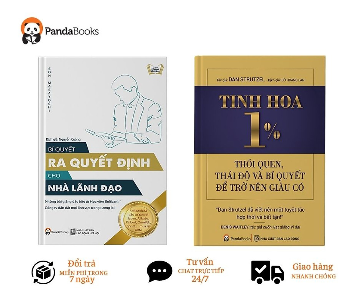 COMBO 2 Sách Tinh hoa 1% + Bí quyết ra quyết định