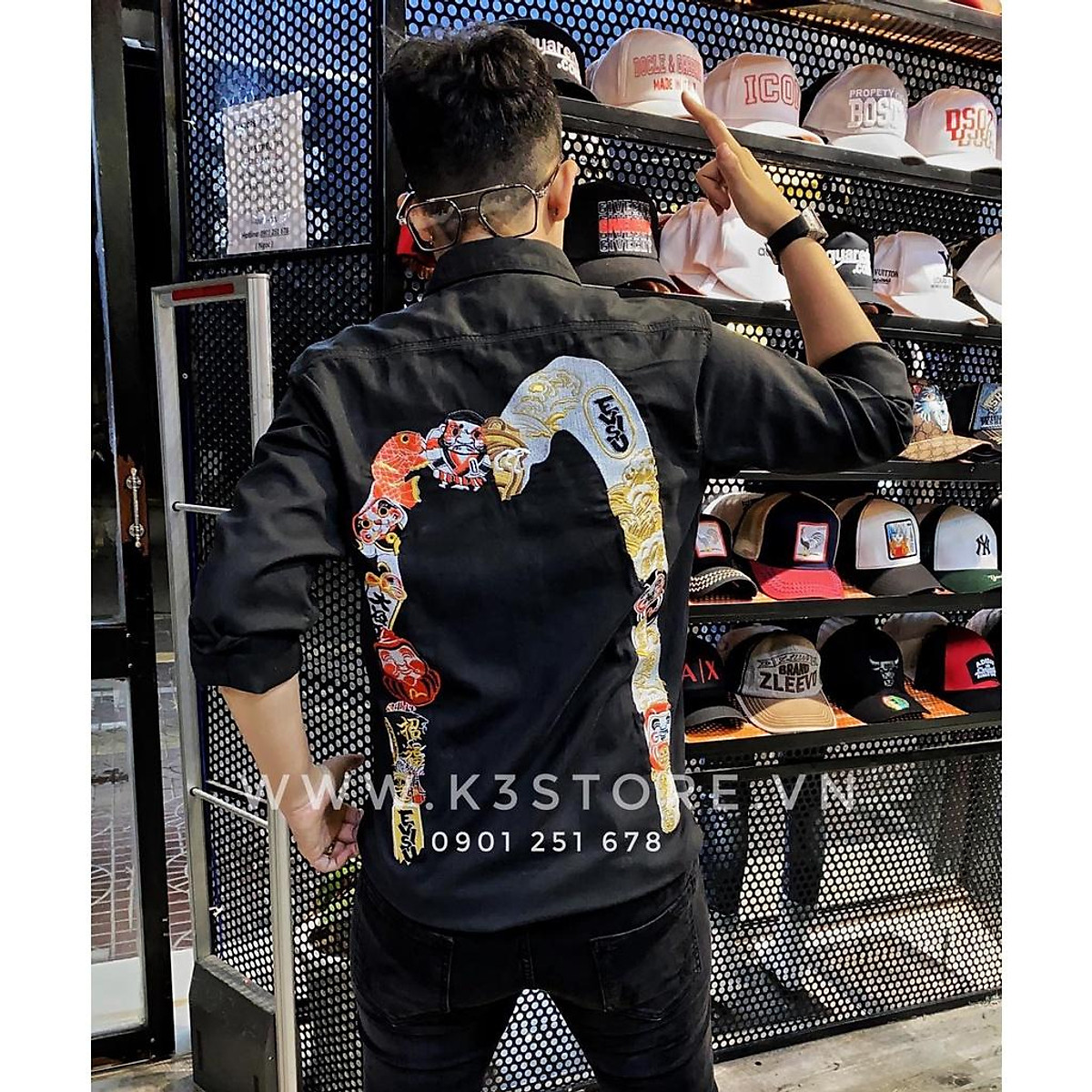 Áo sơ mi nam EVISU Chính Hãng Giá Tốt T052023  Lazadavn