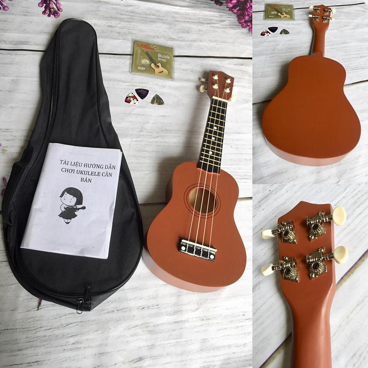 Mua Đàn ukulele màu nâu dài 54cm Đàn 4 dây dễ đánh cho người mới