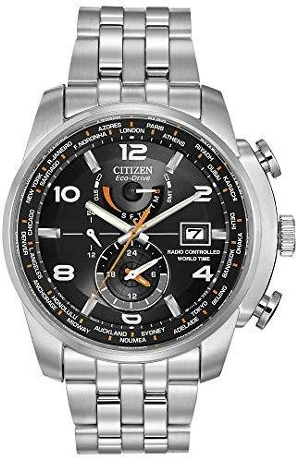 Mua Citizen Men's Eco-Drive World Time Atomic Timekeeping Watch with  Day/Date, AT9010-52E