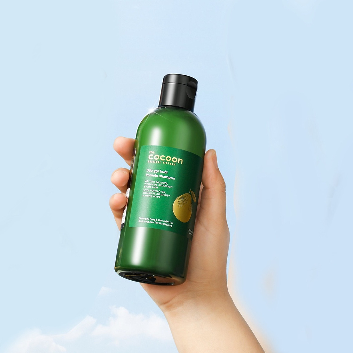 Bộ Dầu gội bưởi Pomelo Cocoon 310ml + Dầu xả bưởi Pomelo Cocoon 310ml thuần chay