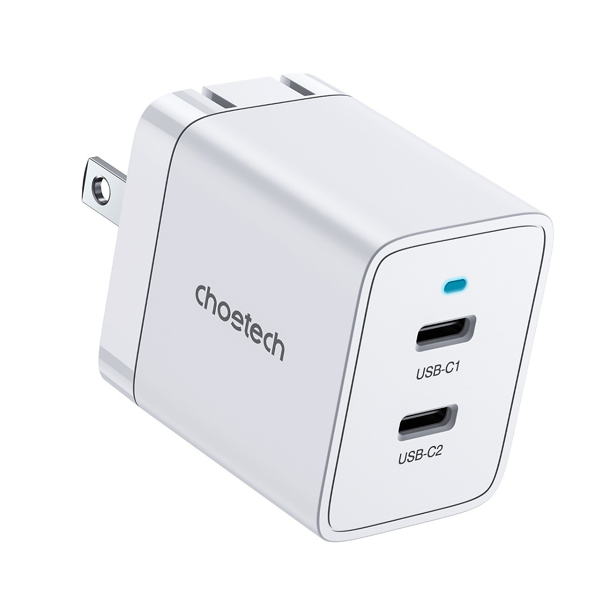 Bộ Củ Sạc Nhanh Type C 40W, Sạc 2 Cổng 20W Cho iPhone 15, iP16, Cho SamSung PPS 25W CHOETECH Q5006 Và Cáp CC0005-S - Hàng Chính Hãng