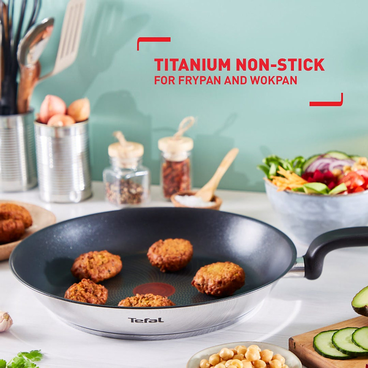 Chảo inox Tefal Primary dùng cho mọi loại bếp- Hàng chính hãng