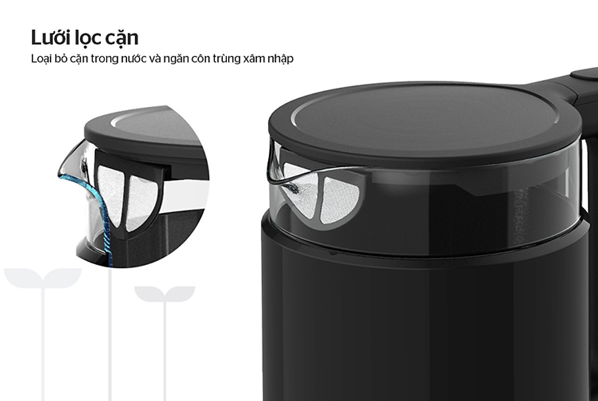 Ấm Siêu Tốc Thủy Tinh Sunhouse SHD1330 (1.7 Lít) - Hàng Chính Hãng