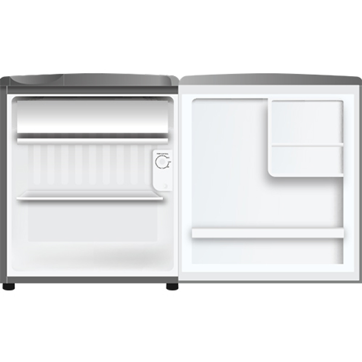 Tủ Lạnh Mini Aqua 50 lít AQR-D59FA-BS - Hàng Chính Hãng - Chỉ giao tại HCM