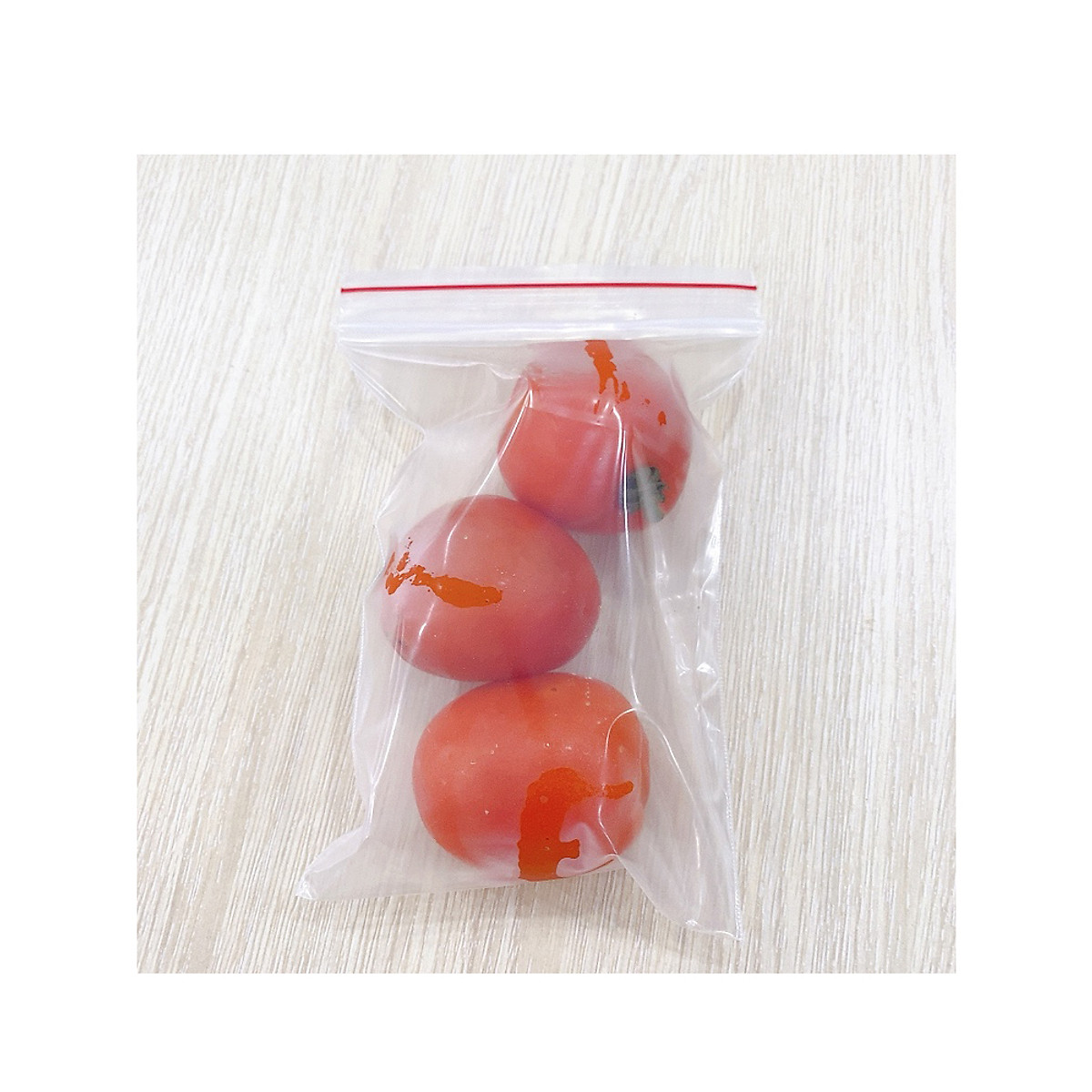 1 kg] Túi zipper chỉ đỏ loại dày đẹp dùng để gói thực phẩm, thuốc tây,
