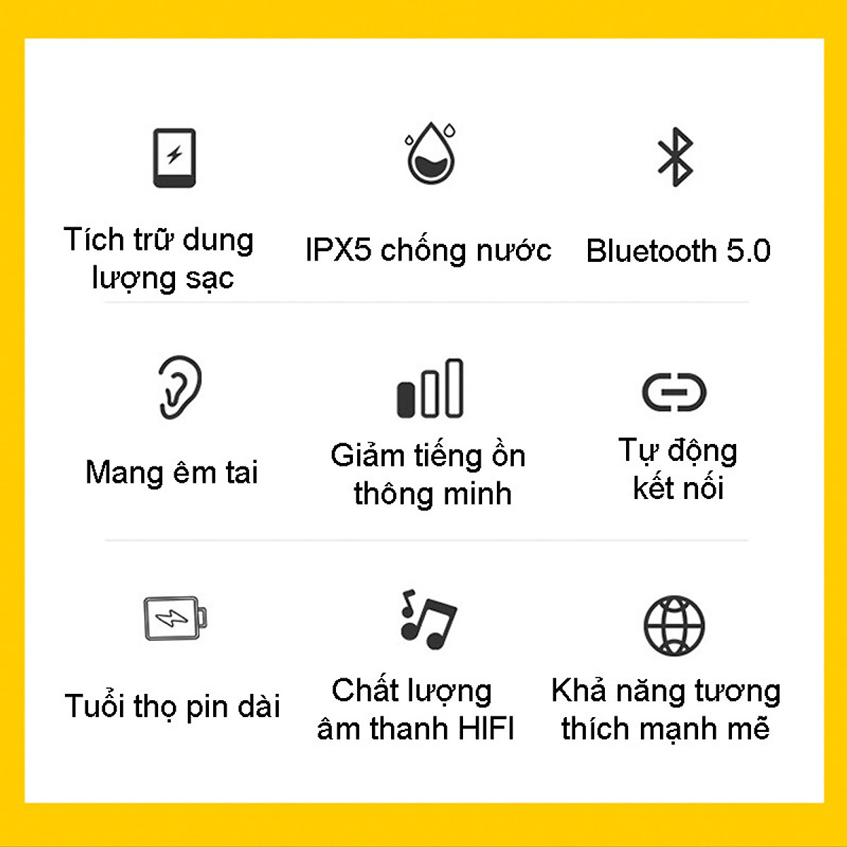 Tai Nghe Không Dây True Wireless Nhét Tai – Hàng Chính Hãng