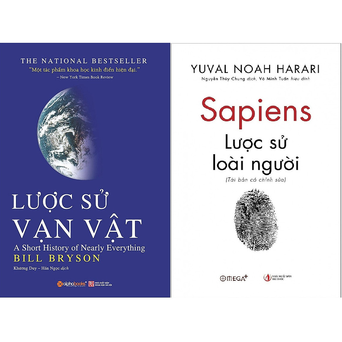 Combo Kiến Thức Tổng Hợp Cực Hay ( Lược Sử Vạn Vật + Lược Sử Về Loài Người ) (Tặng Tickbook đặc biệt)