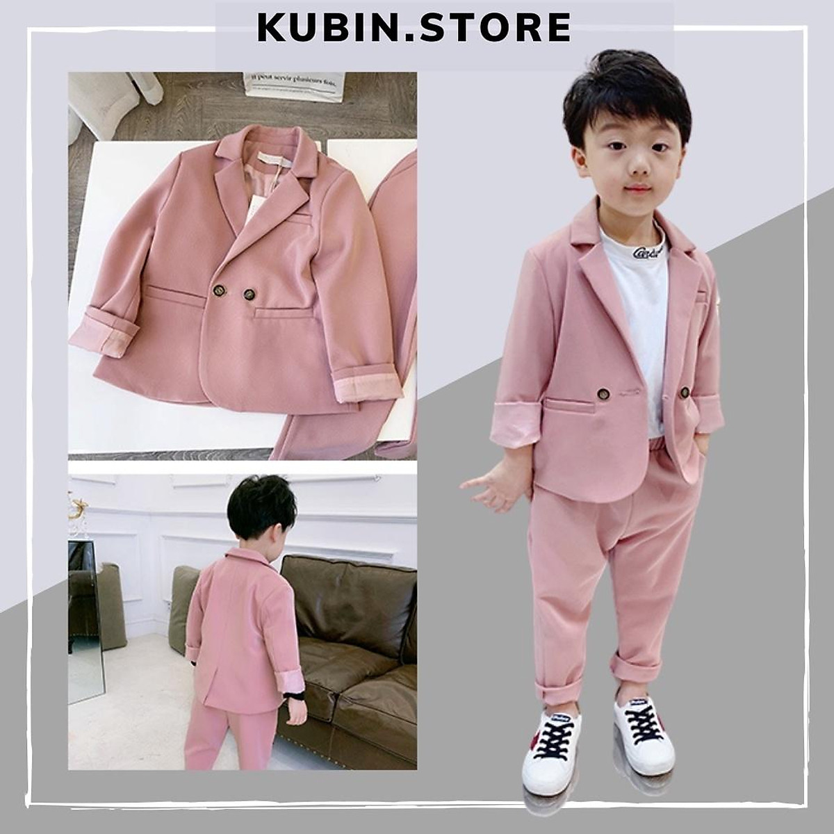 Áo khoác vest cho bé trai lịch lãm sang trọng 26 tuổi