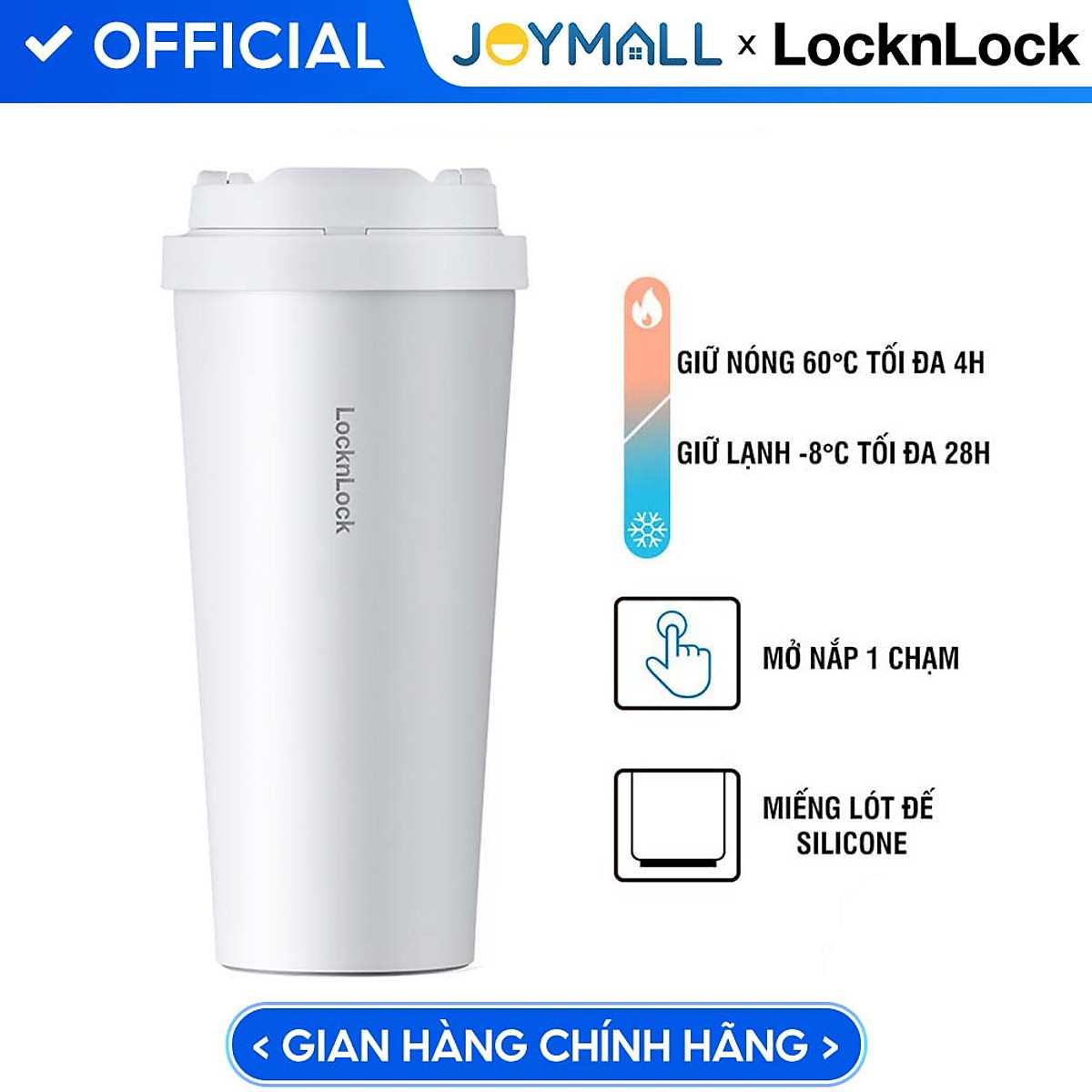Bình Giữ Nhiệt Lock&Lock Energetic One-Touch Tumbler LHC3249 - 550ML