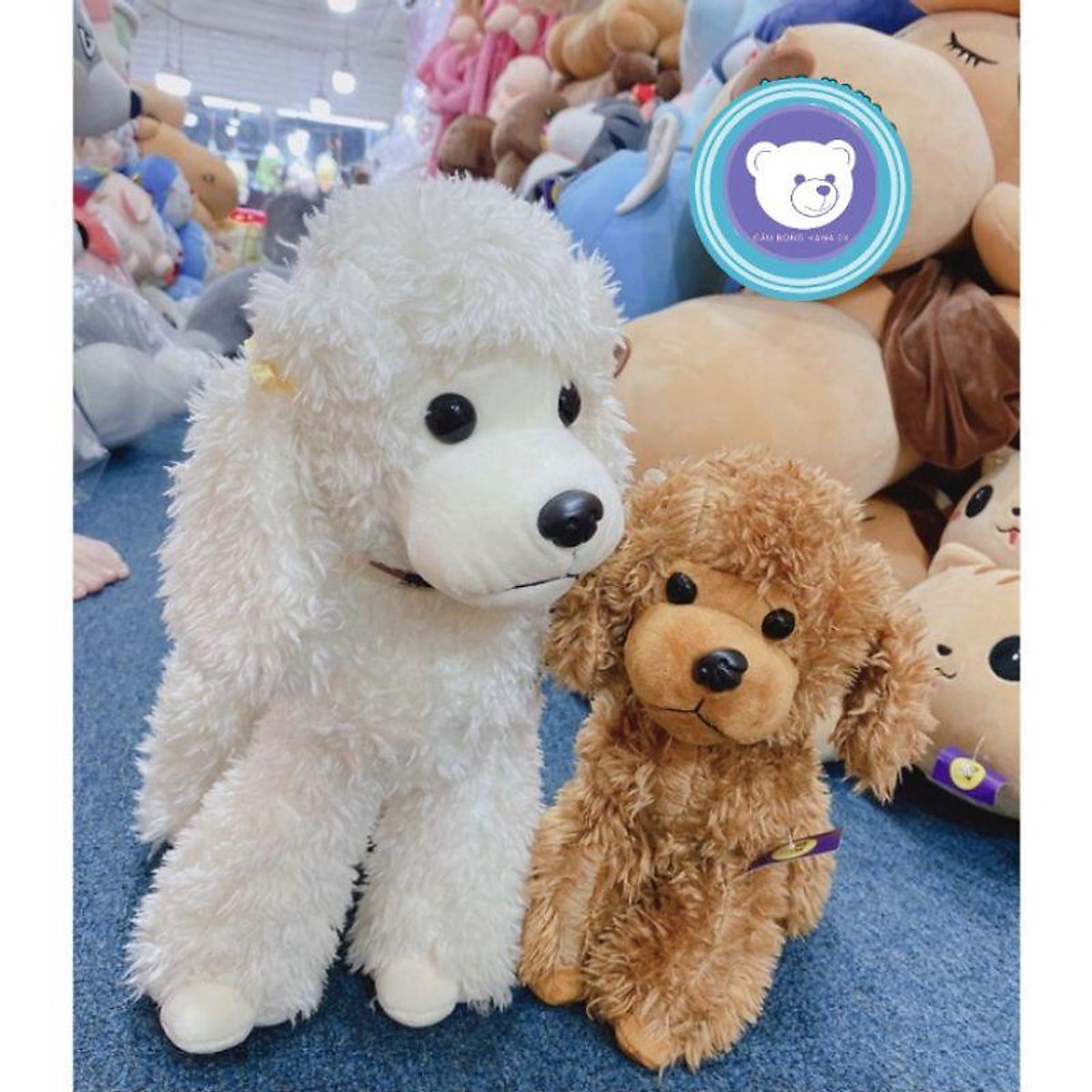 Gấu bông chó Poodle lông xù kích thước 40,50,60cm - Gấu Bông Hana