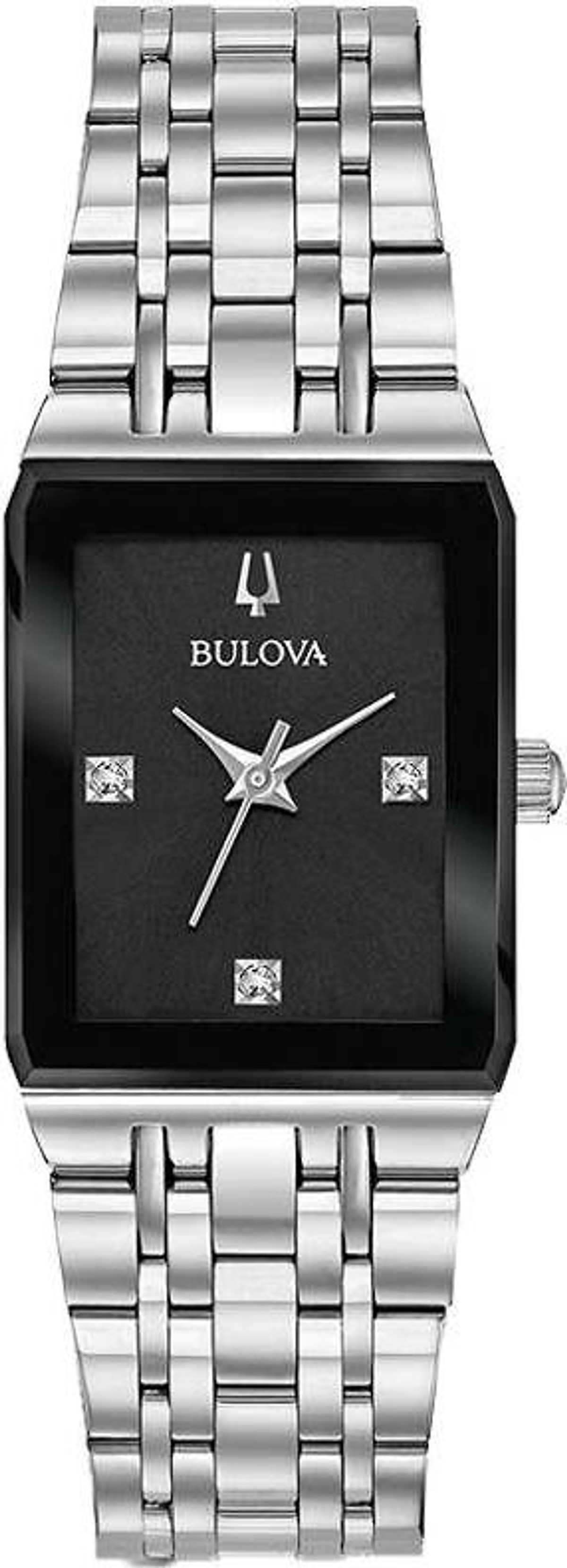 Mua Đồng Hồ Bulova 96P202 Nữ Mặt Chữ Nhật Đính Diamond