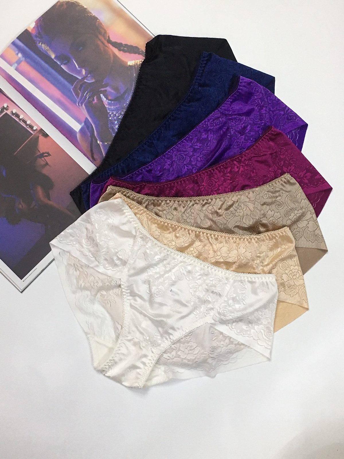 COMBO 5 QUẦN GẤM HOA HỒNG 045