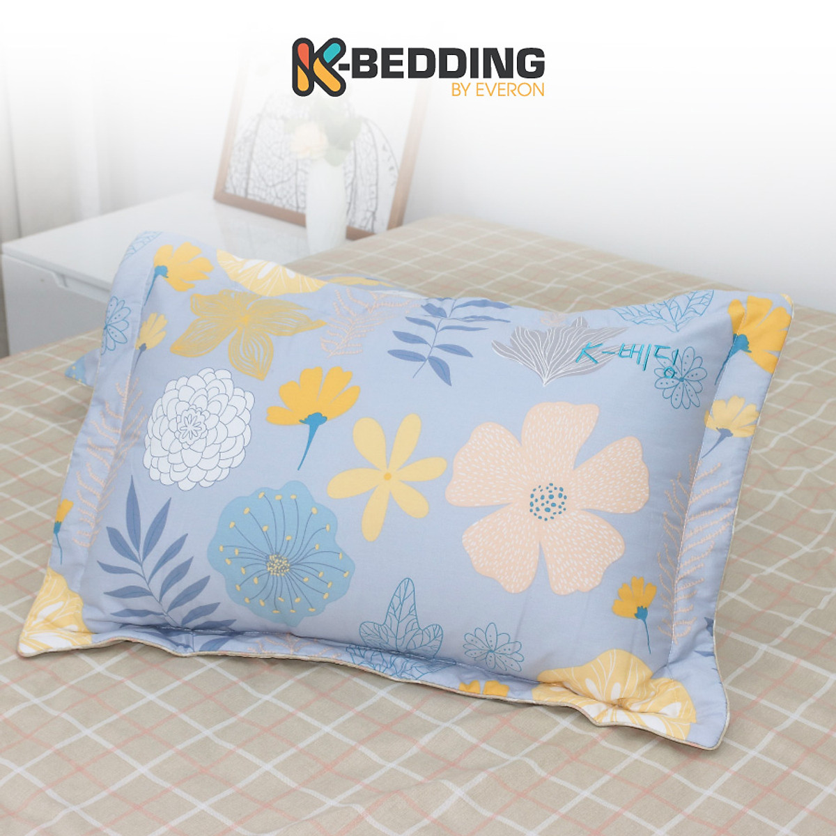 Vỏ Gối Nằm Chần Bông Cotton K-bedding by Everon 45x65cm ( 1 cặp)