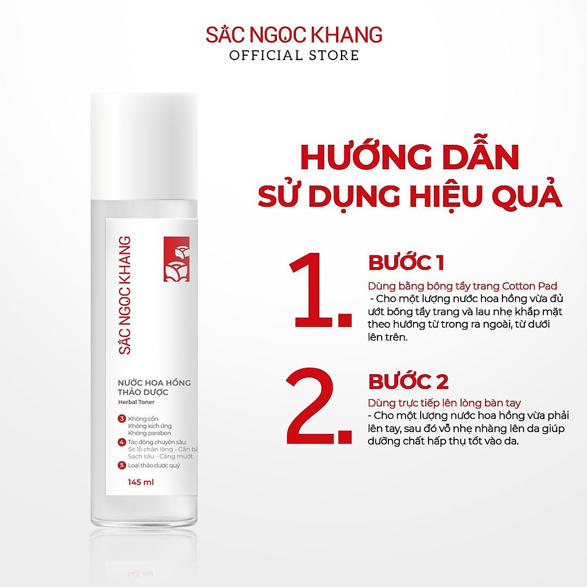 Nước Hoa Hồng Sắc Ngọc Khang MNH01 (145ml)