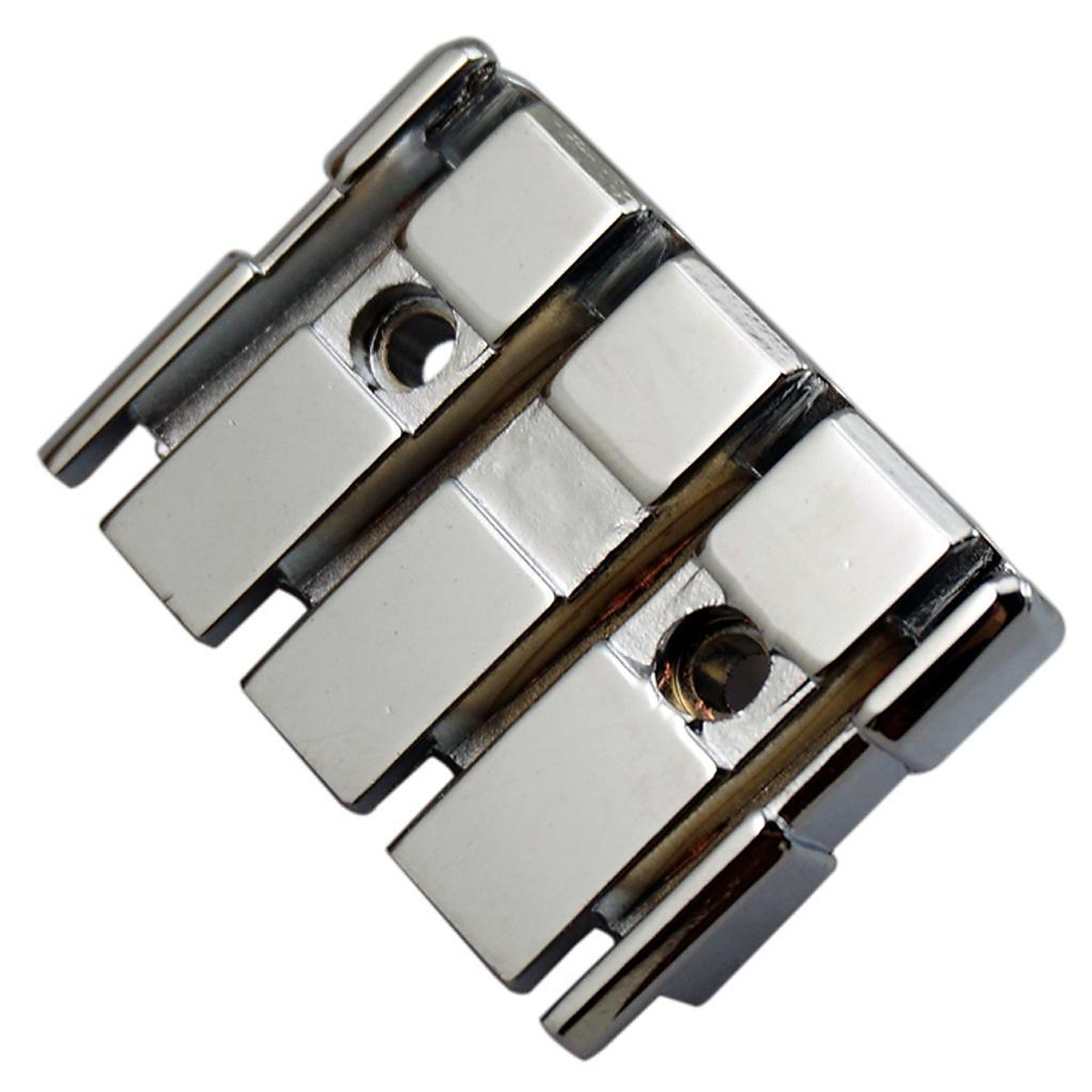 Silver 4 String Electric Headless Bass Guitar Locking Nut Set with